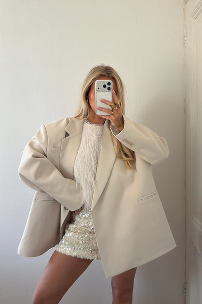 OVERSIZED BLAZER ECRU