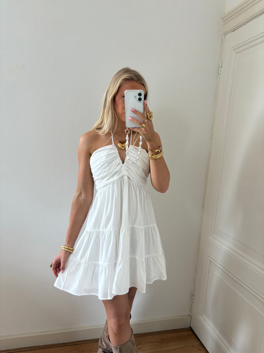 Sara dress - white