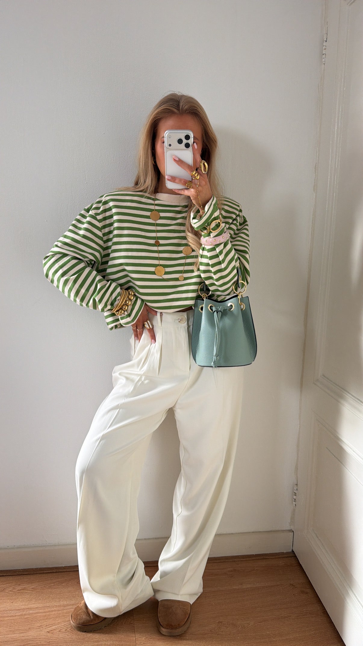 Matcha striped longsleeve