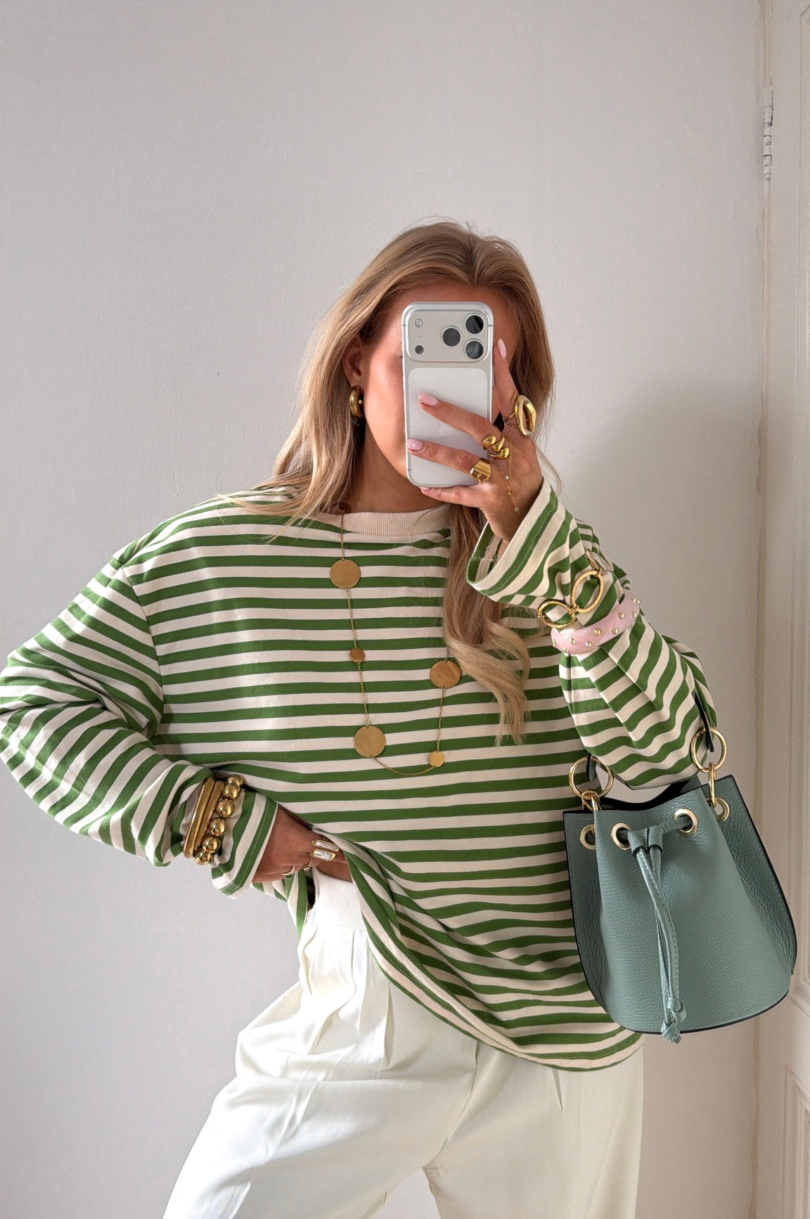 Matcha striped longsleeve