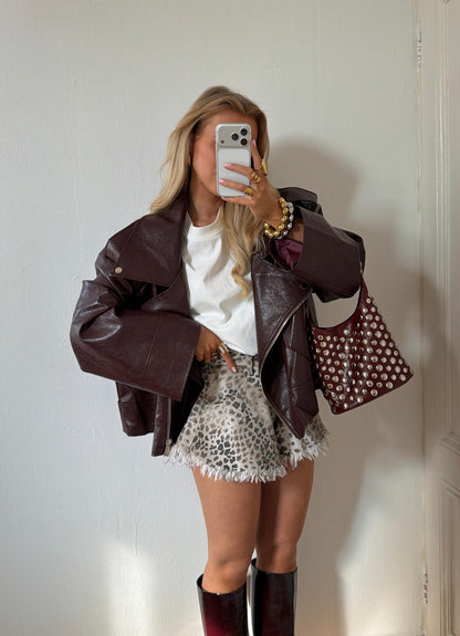 IT GIRL SHORT LEOPARD