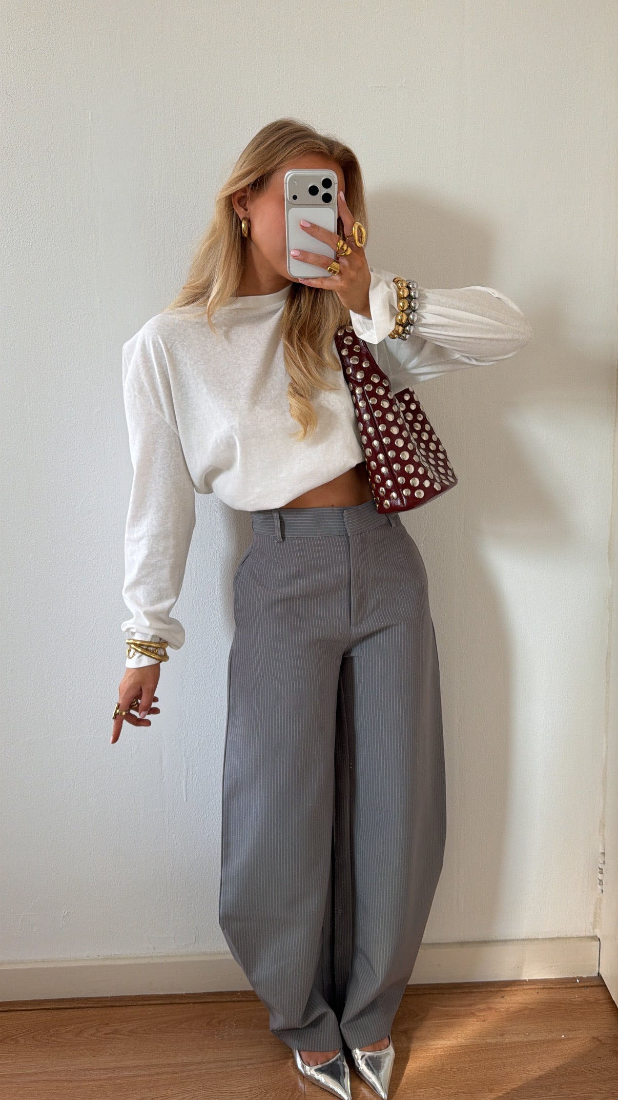 STRIPED BALLOON PANTALON