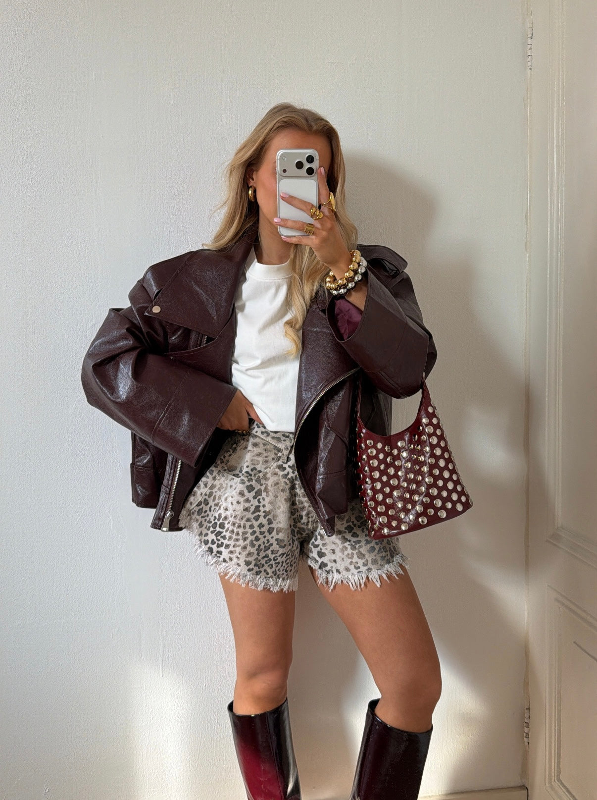 IT GIRL SHORT LEOPARD