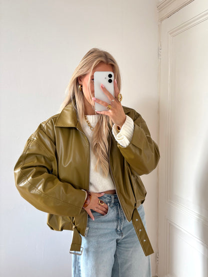 Brechje bomberjack green