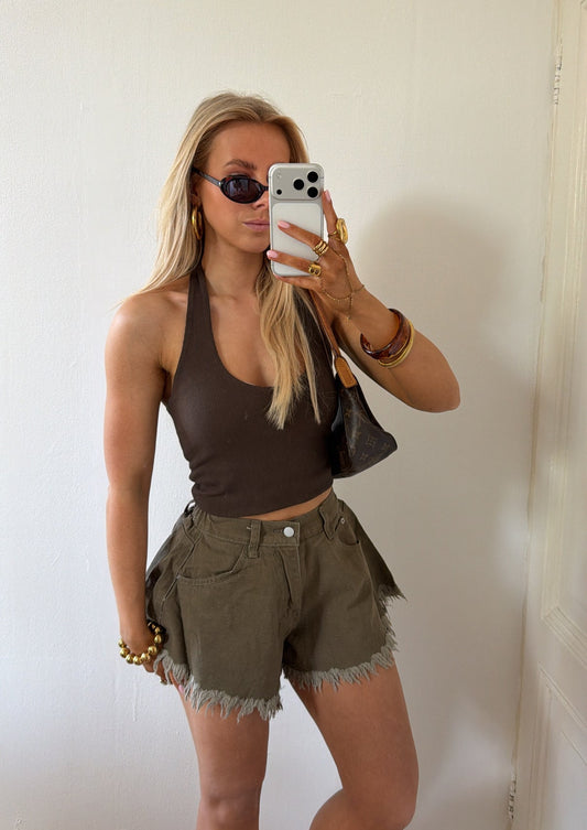 BOWIE HALTERTOP CHOCO