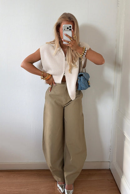 STRIPED BALLOON PANTALON