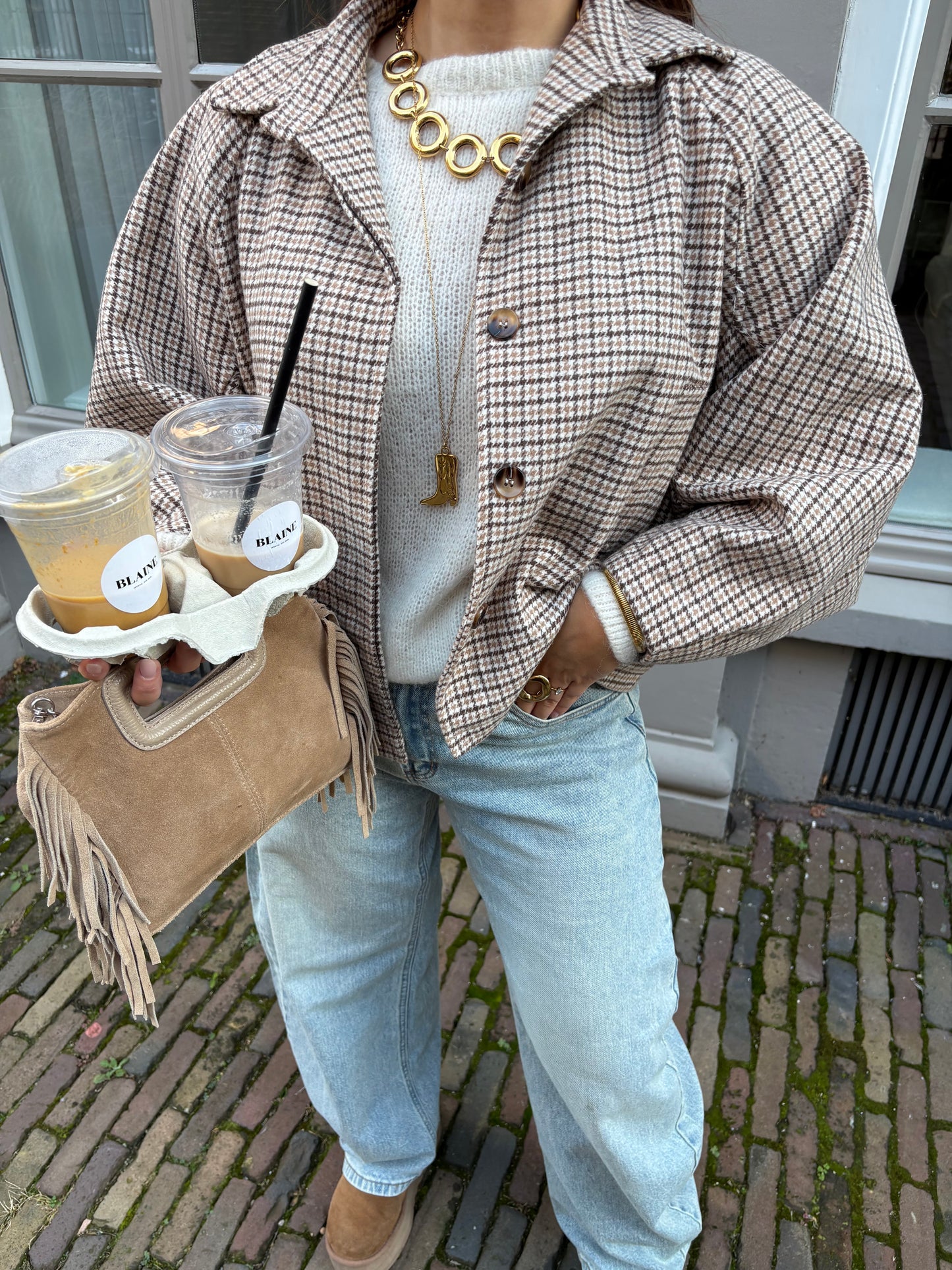 Pre-order Saar checkered jacket