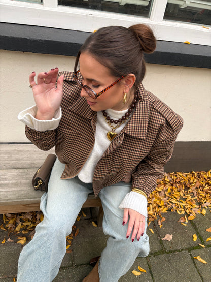 Roos checkered bomber