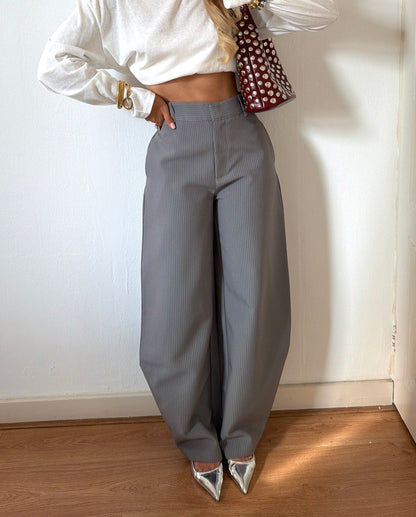 STRIPED BALLOON PANTALON