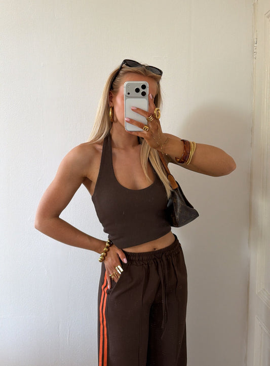 BOWIE HALTERTOP CHOCO