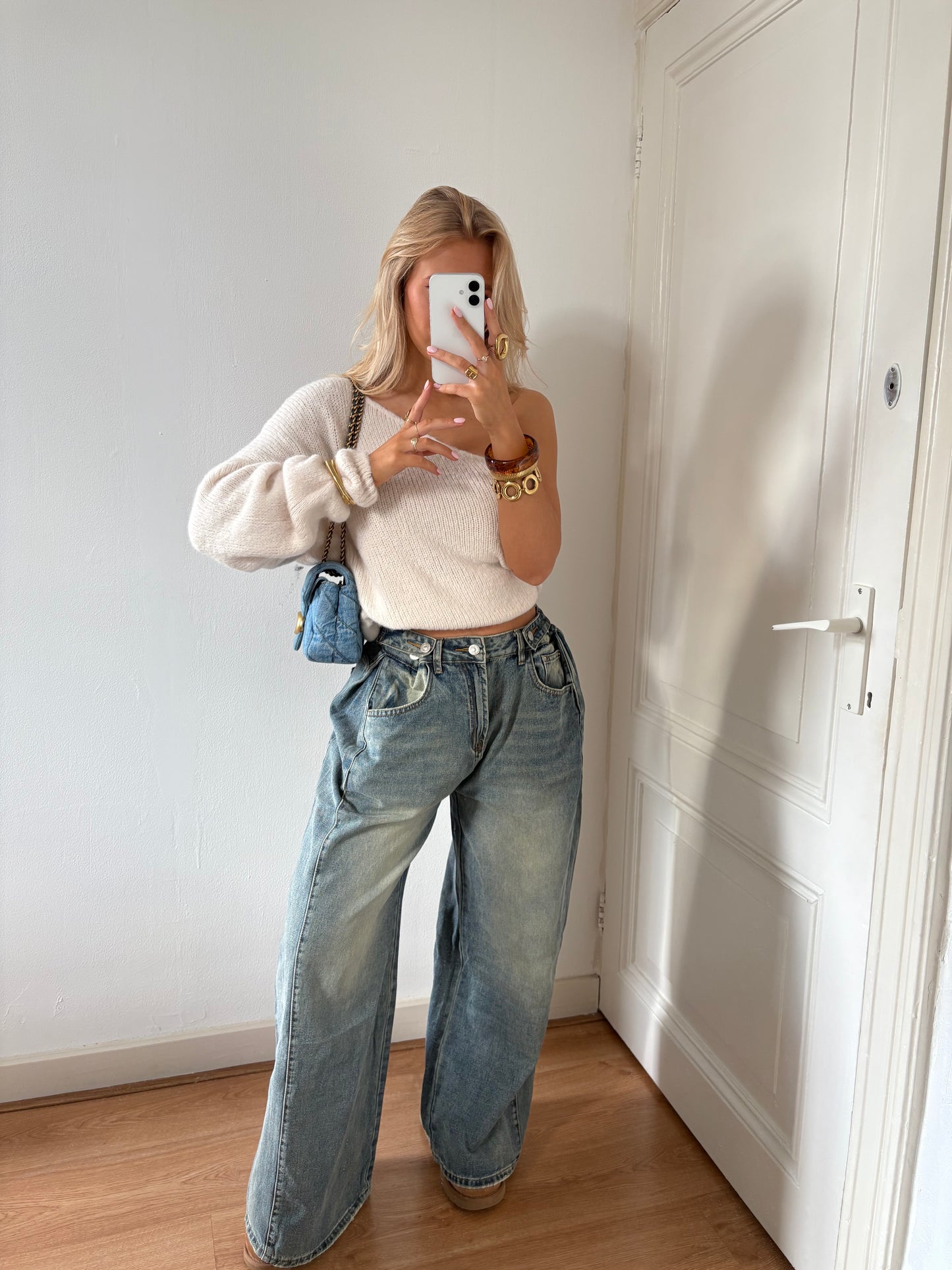 Boozy button jeans