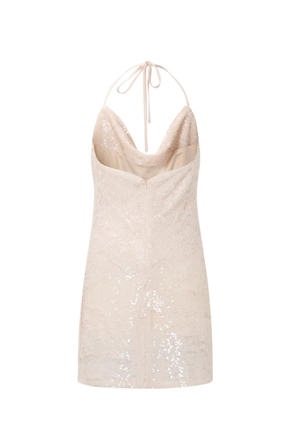 ECRU SPARKLE DRESS