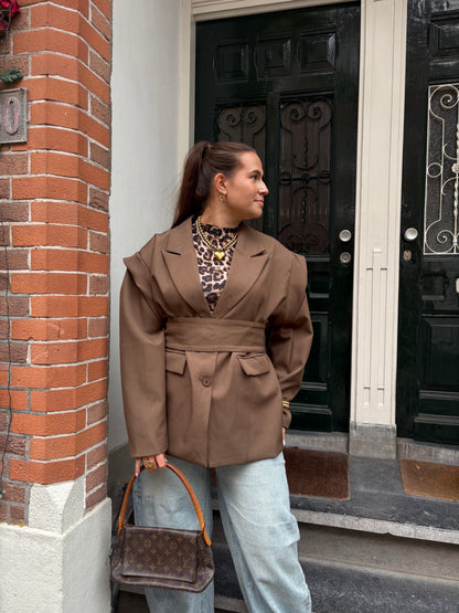 Livia blazer bruin