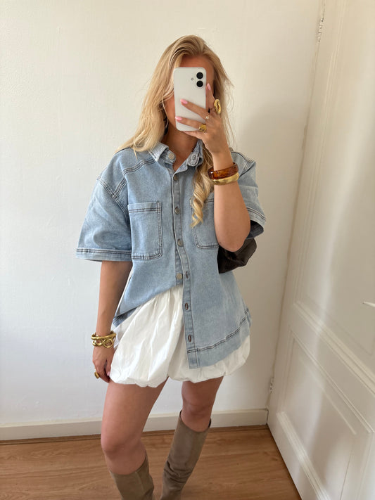 Nikki balloon skirt wit