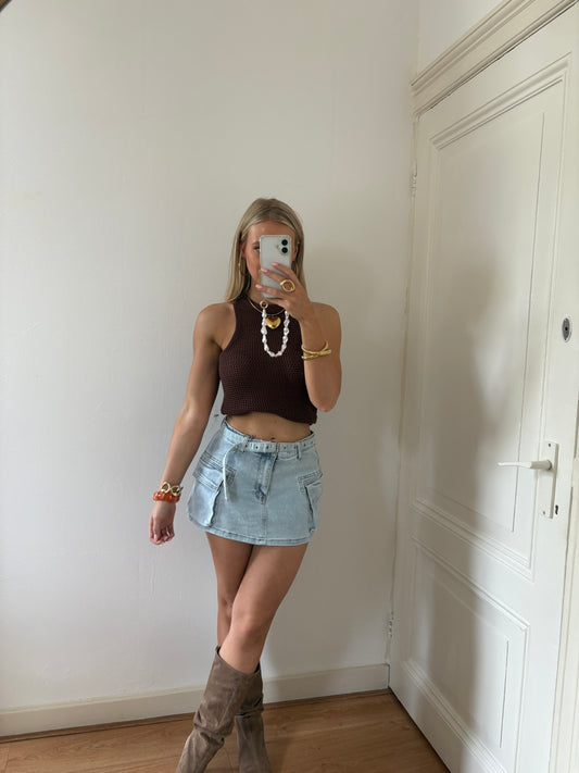 Kylie denim skirt