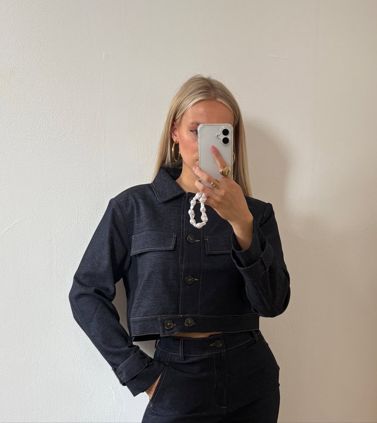 Luna denim jacket - dark blue