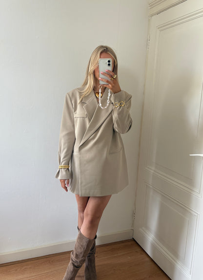 Oversized blazer - beige